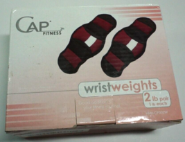 CAP Fitness Wrist Weights Pair 2Lb Pounds Magenta 1 LB Pound Each New Wi... - £14.96 GBP