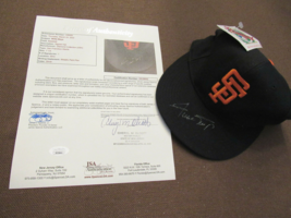 Willie Mays San Francisco Giants Hof Signed Auto Pro Model New Era Cap Hat Jsa - £791.35 GBP