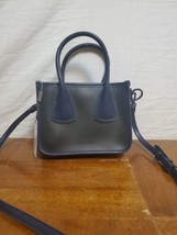 Charles &amp; Keith Double Handle Jelly Shoulder Bag Purse Navy Blue NWT - $40.16