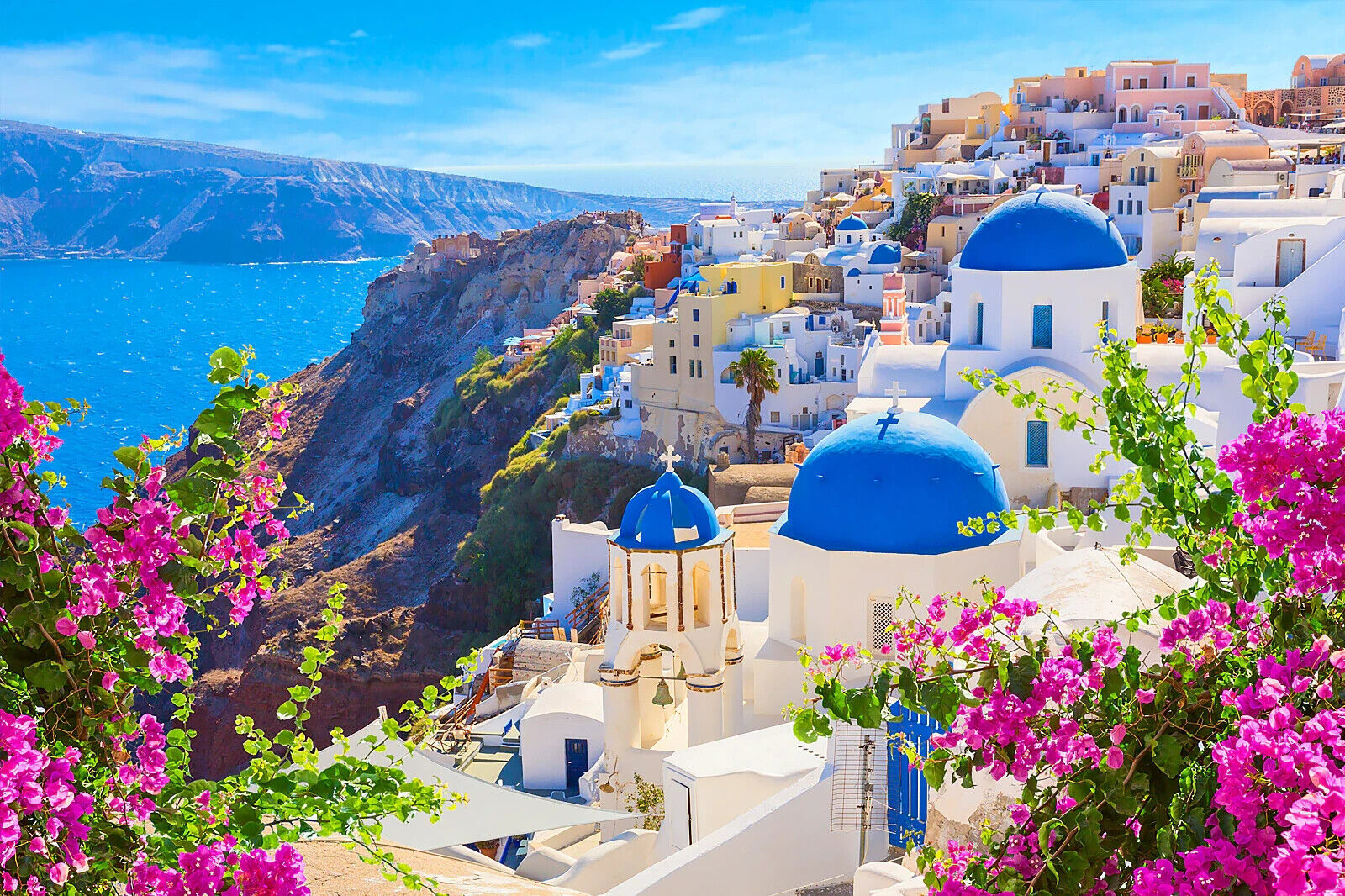 BEAUTIFUL SCENIC SANTORINI GREECE 5X7 Photo
