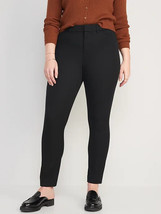 Old Navy High Rise Curvy Pixie Ankle Pants Women 16 Tall Black Stretch NEW - £22.48 GBP