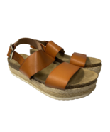 New Directions Lauren Vegan Brown Platform Sandals, Women&#39;s Size 9 1/2  - €12,16 EUR