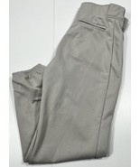 Adidas Climalite Baseball Pants Men&#39;s Size Large L 35x27 Gray Knicker Style - £10.18 GBP