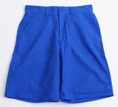 Under Armour UA Golf Blue Thin Stripes Flat Front Golf Shorts Men&#39;s NWT - £59.94 GBP