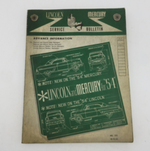 1954 Lincoln Mercury Advance Information Service Bulletin #192 - $8.96