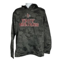 Sport-Tek Camouflage Mesh Hoodie Troy Trojans Logo Size Large - $24.90