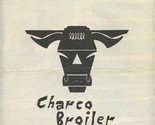 Charco Broiler Dinner Menu Fort Collins Colorado 1960&#39;s  - £52.95 GBP