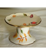 Ceramic Candle Pedestal Holder Fruit Floral The White Barn Candle Co. - £13.19 GBP