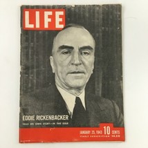 VTG Life Magazine January 25 1943 Eddie Rickenbacker Tells His Story Newsstand - £14.95 GBP