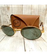 B&amp;L Ray-Ban USA Vintage Gold Oval Sunglasses w/Case - Sidestreet Crosswa... - $5,363.97 MXN