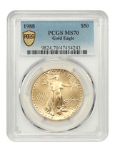 1988 $50 Gold Eagle PCGS MS70 - £7,976.26 GBP