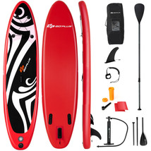 11&#39; Inflatable Stand Up Paddle Board Surfboard Sup W/ Bag Fin Paddle - £225.50 GBP
