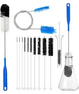 12Pcs Glass Tube Pipe Cleaners Brush Kit,Long Nylon Straw Brush For Glas... - $38.93