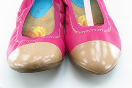 Naturalizer Women Sz 8.5 W Pink Ballet Leather Shoes Ursela - £15.87 GBP
