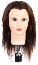 Professional manikin brown hair 80% real hair Debbie 4122 - £38.84 GBP
