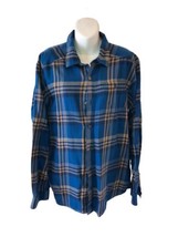 Columbia Shirt Mens Medium Plaid Button Up Regular Fit Long Sleeves Cotton. - £13.13 GBP