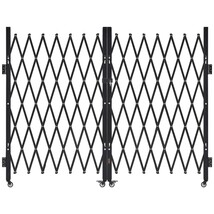 VEVOR Double Folding Security Gate, Lockable Scissor Gate, Swivel Caster... - $2,978.98 MXN