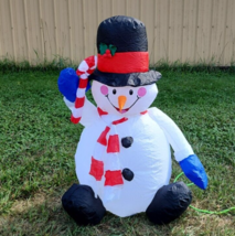 Gemmy 2005 Airblown Inflatable 4ft Tall Frosty The Snowman - £38.65 GBP