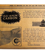 1917 Hart Bell Old Demon Carbon Advertisement Chas Miller Automobilia F14A - $458.41 MXN