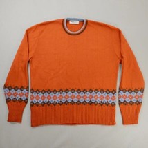 Vintage Forge Munsingwear Pullover Sweater XL Burnt Orange Argyle Blue A... - £33.02 GBP