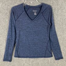 Ideology Top Women's Small Long Sleeve Blue 100% Polyester Adults S - $10.99