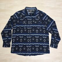 Cody James Pearl Snap Southwestern Flannel Shirt Aztec Size XXL 2XL - $49.49