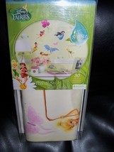 Disney Fairies Peel &amp; Stick Wall Decals with Glitter NEW - £13.04 GBP