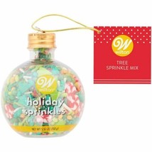 Christmas Ornament Bottle Sprinkles Mix Decorations 5.57 oz Wilton - £5.93 GBP