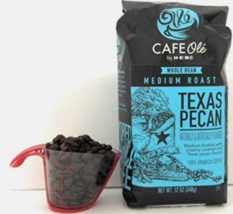 Cafe Ole Texas Pecan Whole Bean Coffee (3 Pack) With Coffee Measure - $69.27