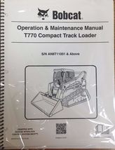 Bobcat T770 Track Loader Operation &amp; Maintenance Manual Owner&#39;s 3 # 6990264 - $22.08