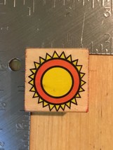 Sun Solar Summer Woodblock Rubber Stamp - Crafting Crafts - £3.03 GBP