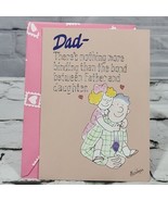 Vintage Greeting Card Happy Valentines Day To Dad From Daughter  - £4.66 GBP