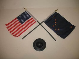 RFCO Alaska State USA America American Flag 4&#39;&#39;x6&#39;&#39; Desk Set Black Base Best Gar - £3.06 GBP