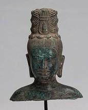 Ancien Khmer Style Montage Bronze Maitreya Statue de Bouddha - 30cm/12 &quot; - £367.46 GBP