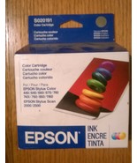 (QTY 2) GENUINE OEM Epson Color Inkjet Print Cartridge S020191 Exp 03&amp;04... - $10.76 CAD