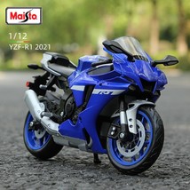 Maisto 1:12 Yamaha YZF-R1 2021 Motorcycle model Static Die Cast s Collectible Ho - £18.41 GBP