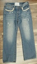 Women&#39;s London Jeans Size 36 Distressed Patches - £18.23 GBP