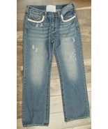 Women&#39;s London Jeans Size 36 Distressed Patches - £18.21 GBP