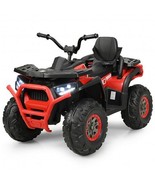 12 V Kids Electric 4-Wheeler ATV Quad with MP3 and LED Lights-Red - Colo... - €272,50 EUR