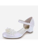 Smart Fit Cici Heel Dress Shoes Girls Size 3.5 White Floral NEW - $470.41 MXN