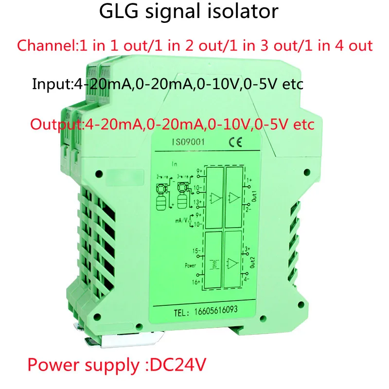 Signal isolator DC24V 4-20ma 0-5v 0-10v  Multiple input output Signal isolation  - £222.96 GBP