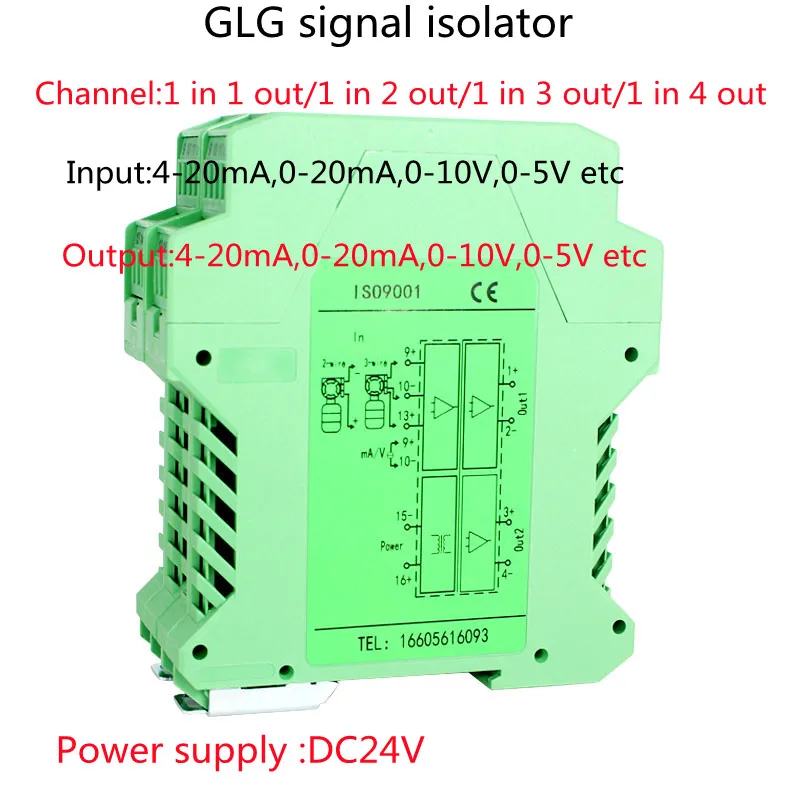 Tor dc24v 4 20ma 0 5v 0 10v multiple input output signal isolation transmitter glg thumb155 crop
