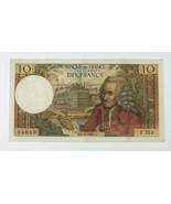 1969 France 10 Francs &quot;Voltaire&quot; Extra Fine XF condition P#147c - $68.21