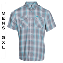 Dixxon Flannel - Bisbee Bamboo Shirt - Short Sleeve - Men&#39;s 5XL - £54.42 GBP