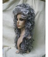 Gray Medeia Witch Beehive Wig Curly Ghostly Spirit Edwardian Banshee Gho... - $671.02 MXN