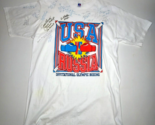 1992 USA vs RUSSIA Olympic Boxing Signed T-Shirt Javier Alvarez, Robert ... - £113.81 GBP