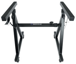 Rockville Z40W Keyboard Stand+Wheels+Bag Fits Dave Smith Instruments OB-6 - £87.16 GBP