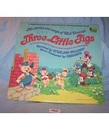 Walt Disney Record Album/Book-Three Little Pigs-Disneyland 3963-Lot 160 - £25.56 GBP