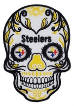 Pittsburgh Steelers Skull NFL Football Embroidered Iron On Patch Super Bowl - $12.45+