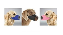 Large Breed Dog Muzzles Soft Nylon Lined Protection Choose Black Blue or... - $13.75+